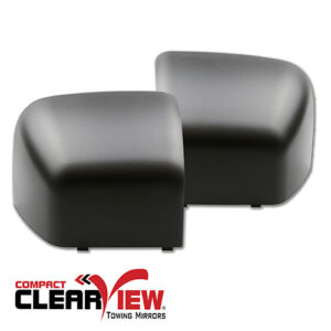 ClearView “Compact” Towing Mirror Head Covers Black (Left & Right)