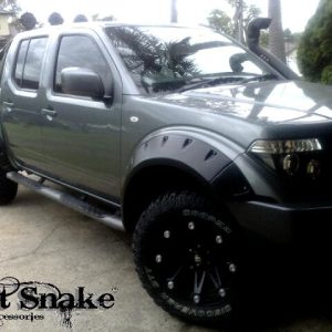 Fender Flares for Nissan Navara D40 - 75 mm wide