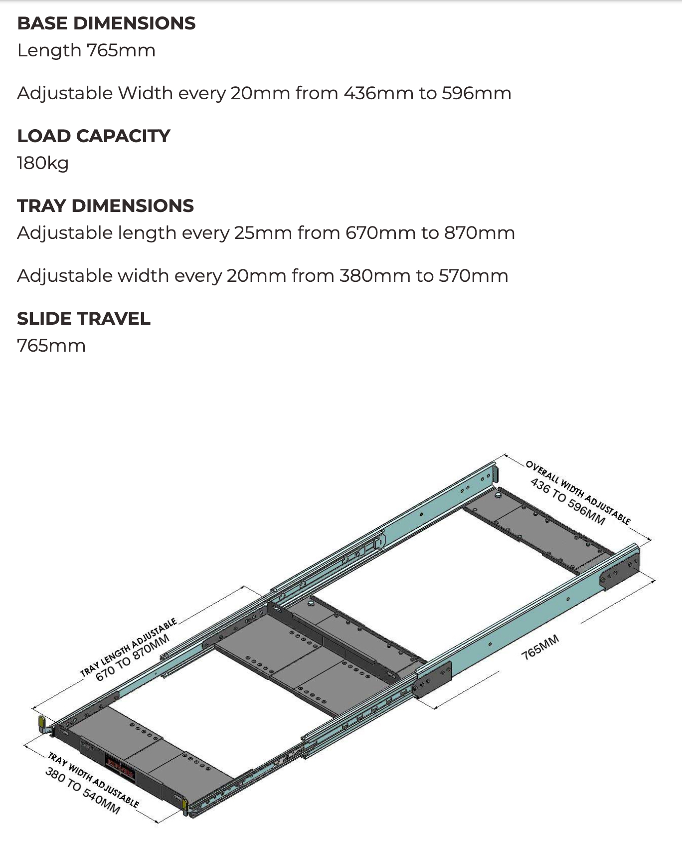 ClearView Expanda Adjustable Fridge Slide - Image 2